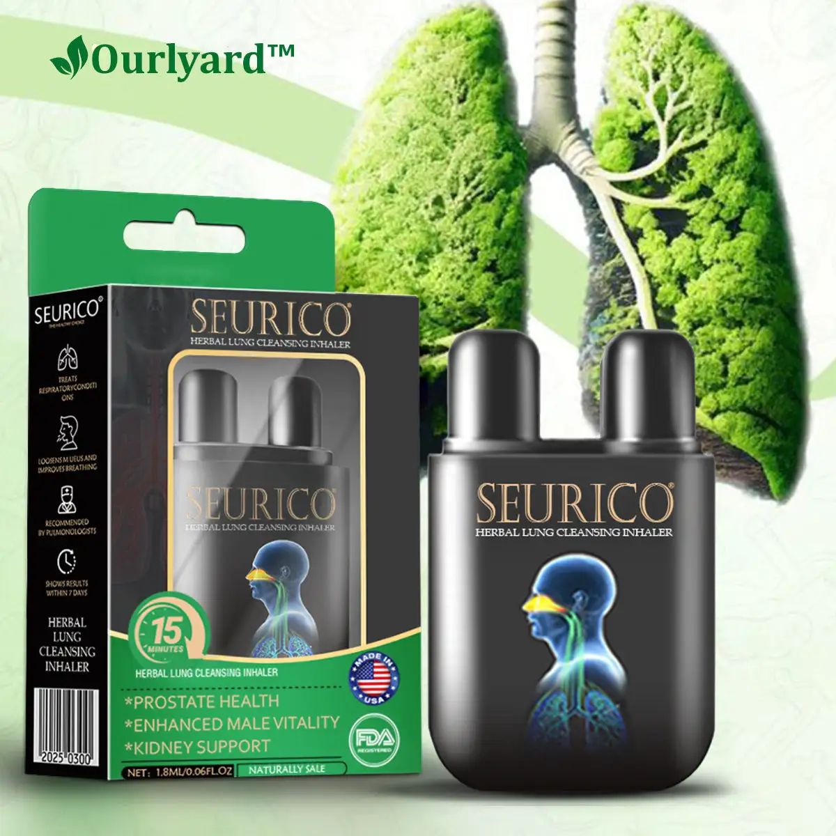 Seurico™ herbal lung cleansing inhaler Inhaler