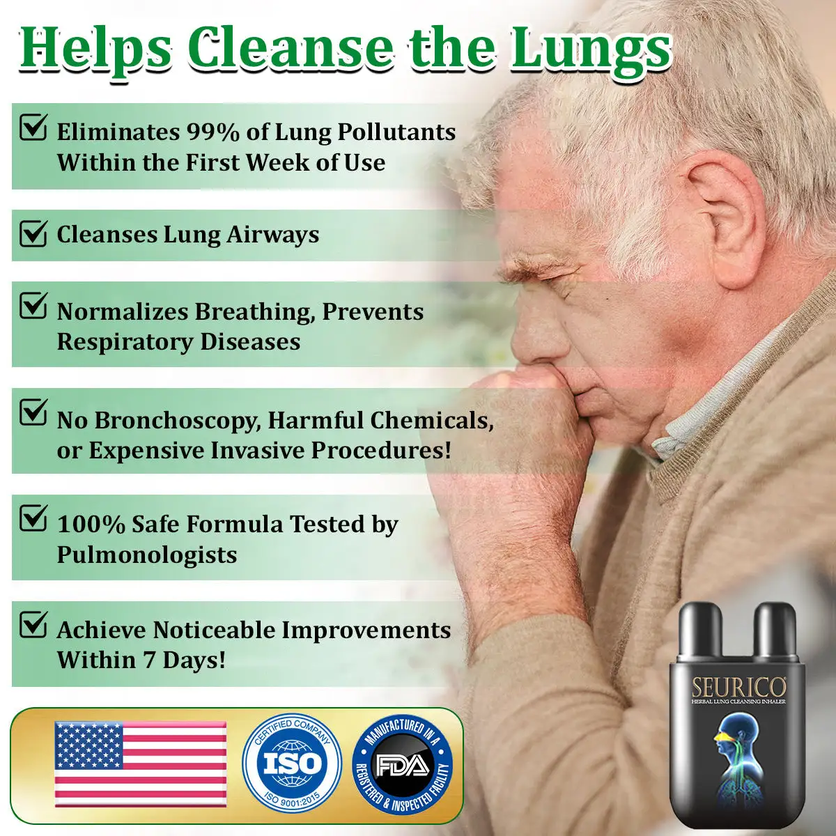 Seurico™ herbal lung cleansing inhaler Inhaler