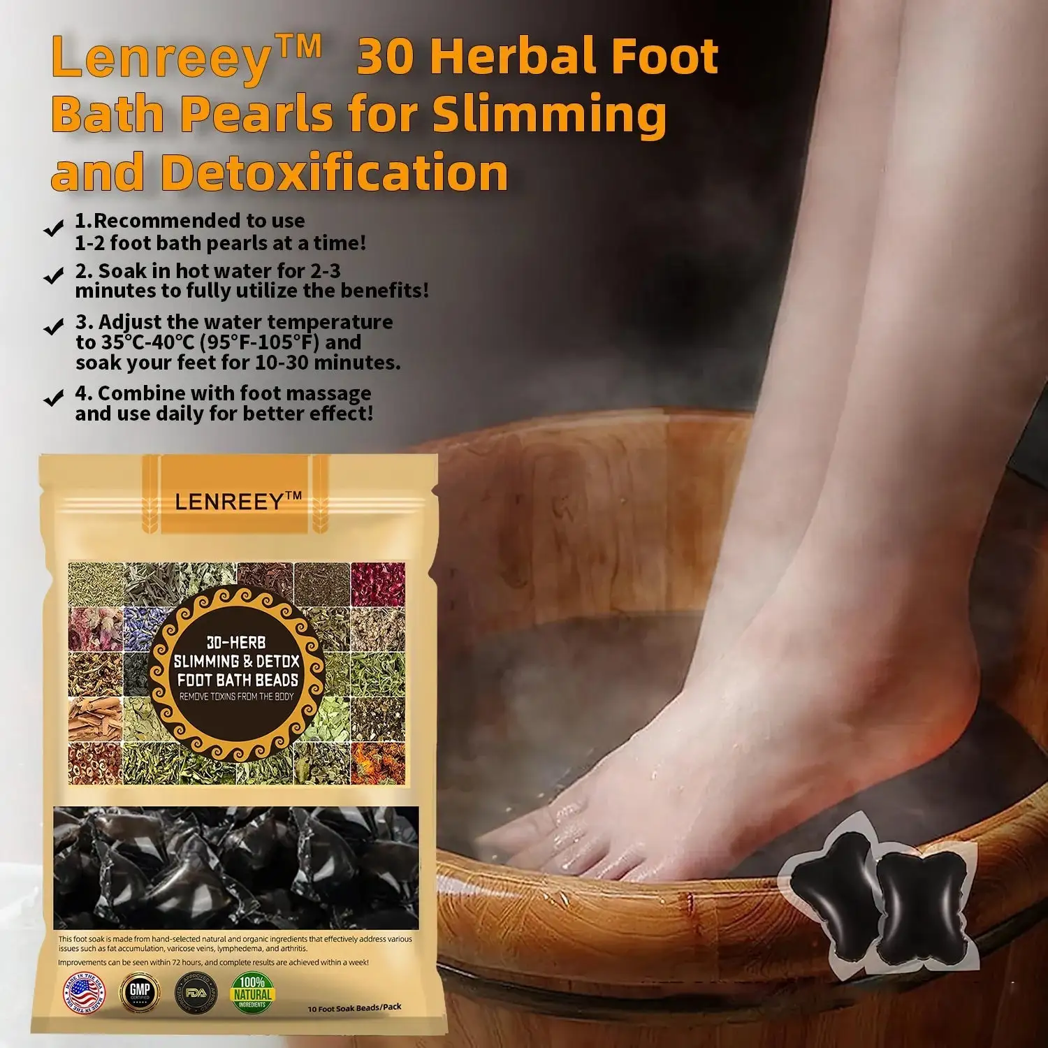 Seurico™ Herbal VenoDetox Foot Bath Beads