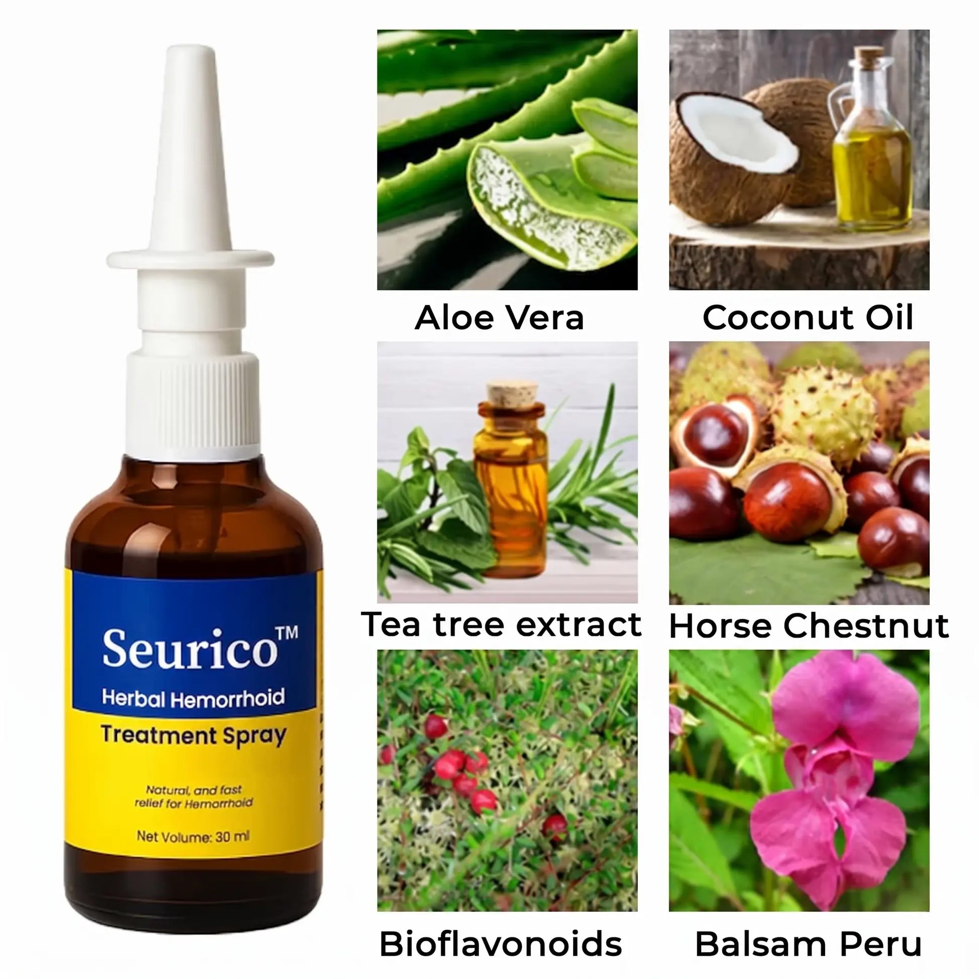 Seurico™ Touch-Free Hemorrhoid Relief Spray